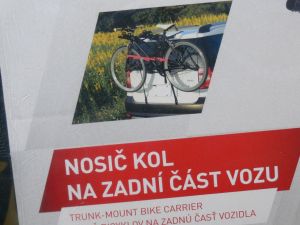 Nosič kol na zadní část vozu - pro 3 kola