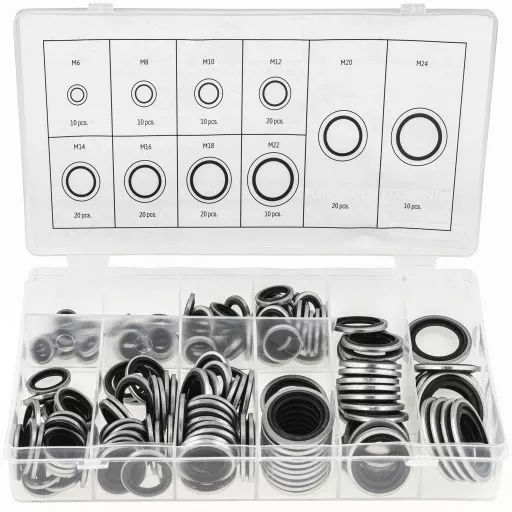 KOVOVO PRYŽOVÉ PODLOŽKY SET M6-M24 150 KS UNIVERZÁLNÍ V09049 Votfal