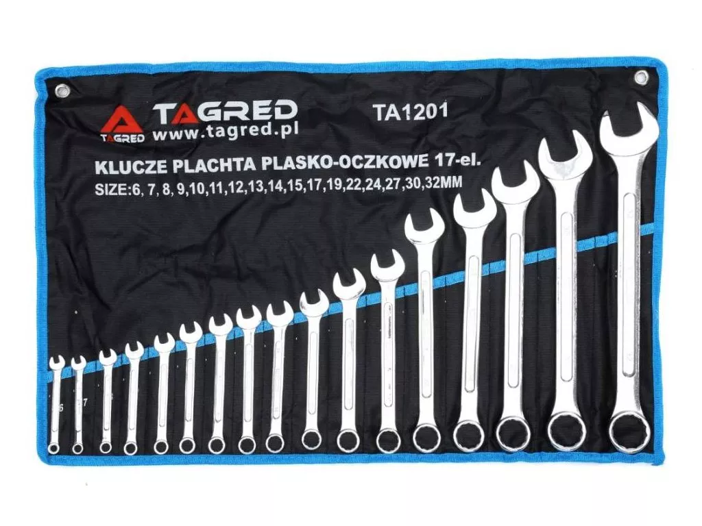 Očkoploché klíče 6-32mm, sada 17 ks, Tagred TA1201