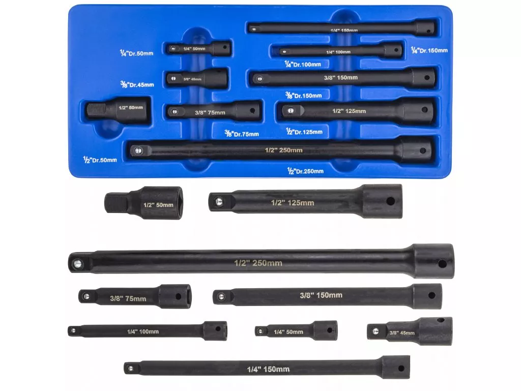 Sada rázových prodlužovacích nástavců 1/4" | 3/8" | 1/2" KRAFTWELLE NĚMECKO