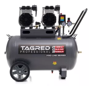 Bezolejový kompresor s odlučovačem Tagred TA3387,100l, 230V, 4 písty, 4000W | 10 BAR