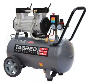 Bezolejový kompresor s odlučovačem Tagred TA3388, 50l, 230V, 2 písty, 3000W , 10 BAR 