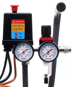 Bezolejový kompresor Tagred TA3383, 24l, 230V, 2 písty, 1100W