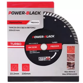 Diamantový kotouč TURBO na řezání betonu, kostky 230 x 22,2 mm PB2003