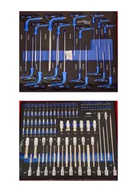 Dílenský vozík KraftWelle germany včetně nářadí vybavených 7 polic