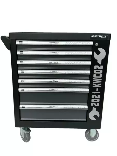 Dílenský vozík KraftWelle germany včetně nářadí vybavených 6 polic