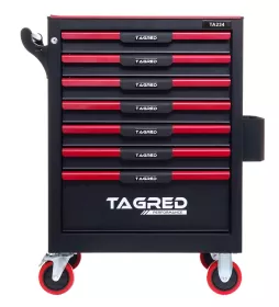 Dílenský vozík prázdný, 7 zásuvek TA234