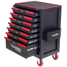 Dílenský vozík prázdný, 7 zásuvek TA234