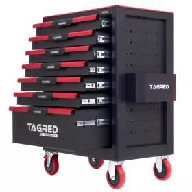 Dílenský vozík prázdný, 7 zásuvek TA234