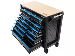 Dílenský vozík s nářadím a dřevěnou deskou TAGRED PERFORMANCE XXL 713ks, velký, 12 zásuvek, Tagred TA192