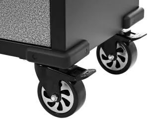 Dílenský vozík Tagred velký, prázdný,7 zásuvek, dřevěná odkládací plochaplocha TA189