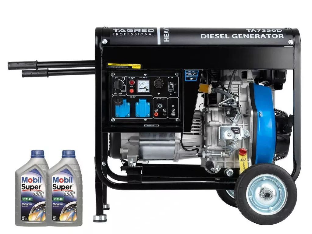 Elektrocentrála TAGRED s dieselovým motorem 7350W 10HP, JEDNOFÁZOVÁ, TA7350D