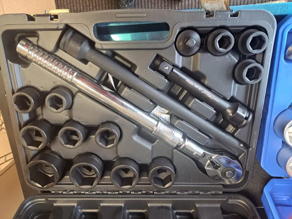 Gola sada 3/4" teleskopická ráčna,úderové hlavice 16 dílů Kraftwelle