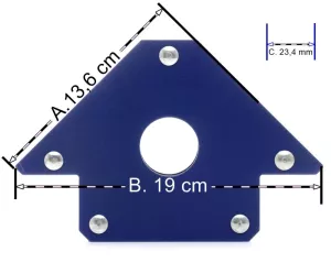 Magnetický úhelník 5", 34,5 kg, Tagred TA622