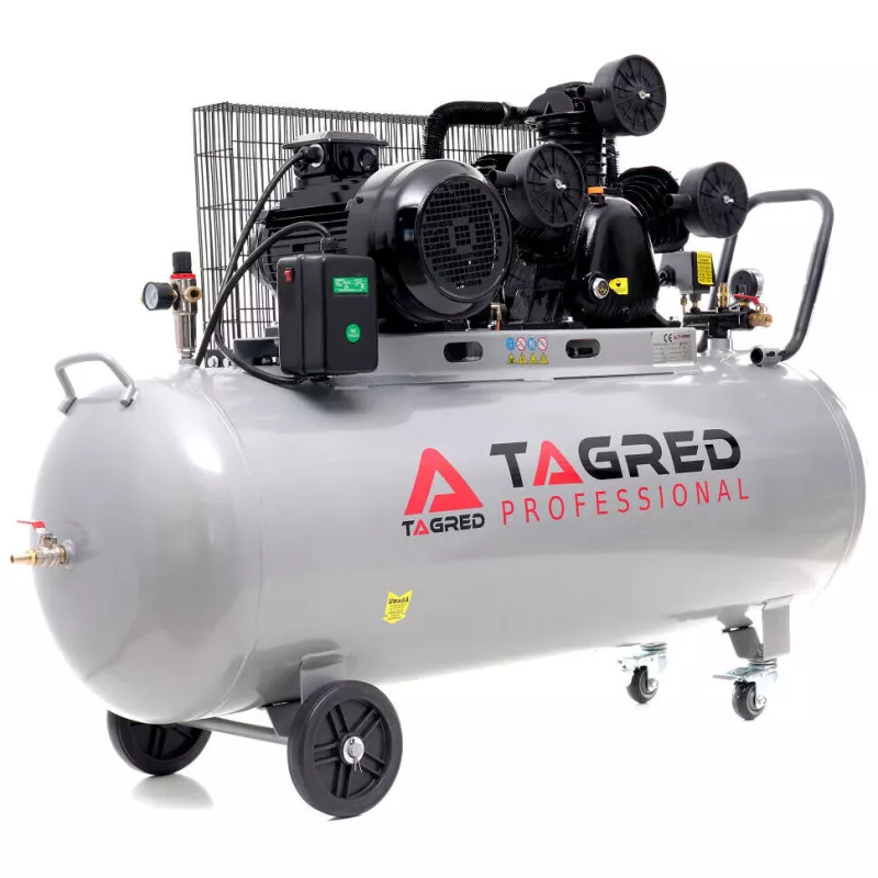 Olejový kompresor 300l, 3 písty, 400V, 9,5 KW TA311B Tagred