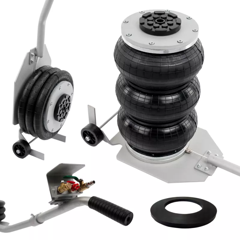 Pneumatický měchový zvedák s gumou | 3,5t | 13,5-40 cm TA296