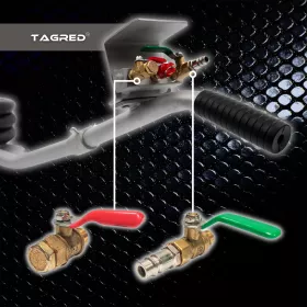 Pneumatický měchový zvedák s gumou | 3,5t | 13,5-40 cm TA296