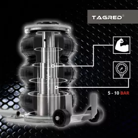 Pneumatický měchový zvedák s gumou | 3,5t | 13,5-40 cm TA296