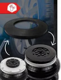 Pneumatický měchový zvedák s gumou | 3,5t | 13,5-40 cm TA296