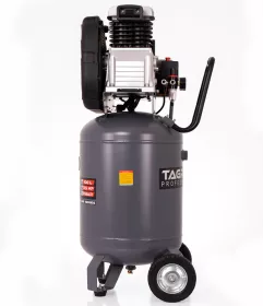 Profesionální vertikální olejový kompresor TAGRED PRO-LINE 100L ,230V / 2,6 kW, 2 písty s odlučovačem 10 barů TA3401