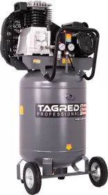 Profesionální vertikální olejový kompresor TAGRED PRO-LINE 100L ,230V / 2,6 kW, 2 písty s odlučovačem 10 barů TA3401