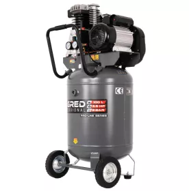 Profesionální vertikální olejový kompresor TAGRED PRO-LINE 100L ,230V / 2,6 kW, 2 písty s odlučovačem 10 barů TA3401