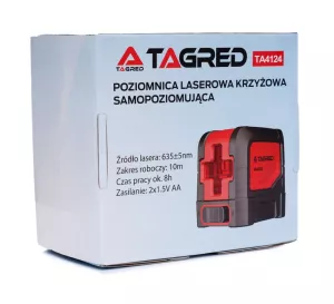 Samonivelační laser křížový s magnetickým držákem, Tagred TA4124