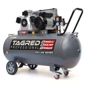 Bezolejový kompresor Tagred TA3395 s odlučovačem 200l, 230V, 3 písty, 3500W | 10 BAR
