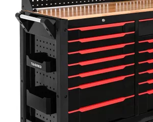 TAGRED TA197, 2v1 Dílenský vozík a sestava – regál a skříňka do dílny a garáže