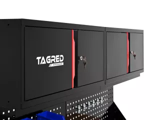 TAGRED TA197, 2v1 Dílenský vozík a sestava – regál a skříňka do dílny a garáže