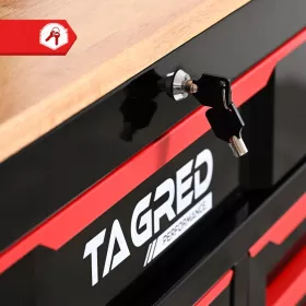 TAGRED TA197, 2v1 Dílenský vozík a sestava – regál a skříňka do dílny a garáže