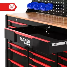 TAGRED TA197, 2v1 Dílenský vozík a sestava – regál a skříňka do dílny a garáže