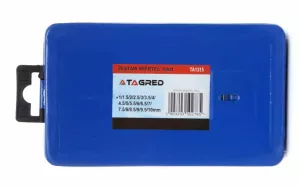 Vrtáky do kovu, válcové HSS 1–10 mm, 19dílná sada TA1315 Tagred