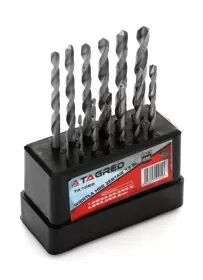 Vrtáky HSS na kovy, 1,5-6,5 mm, sada 13 ks, TA1025 Tagred