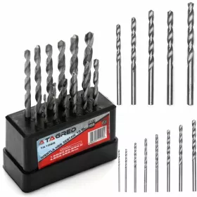 Vrtáky HSS na kovy, 1,5-6,5 mm, sada 13 ks, TA1025