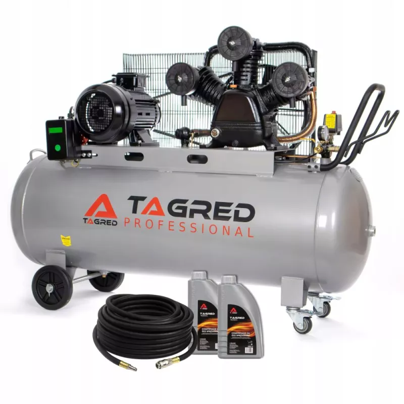 TAGRED Vysoce výkonný olejový kompresor 300L, 3 písty, 400V TA330
