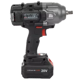 Bezuhlíkový akumulátorový rázový utahovák 1/2" | 2x 20V 4Ah 1898Nm TAGRED TA8000,