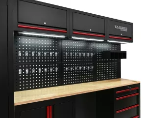 DÍLENSKÁ NÁBYTKOVÁ SESTAVA Tagred TA193B 260cm s LED osvětlením DÍLENSKÁ NÁBYTKOVÁ SESTAVA Tagred TA193B 260cm s LED osvětlením