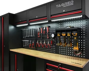 DÍLENSKÁ NÁBYTKOVÁ SESTAVA Tagred TA193B 260cm s LED osvětlením DÍLENSKÁ NÁBYTKOVÁ SESTAVA Tagred TA193B 260cm s LED osvětlením