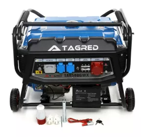 Třífázový benzínový generátor TAGRED TA6500GWX 6500 W, 230/400 V, AVR, elektrický start